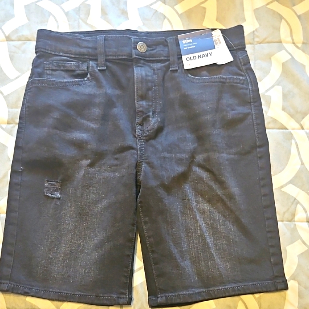 Old Navy Black Jean Shorts Casual Style